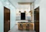 create a functional kitchen interior design ,rendering by an architect